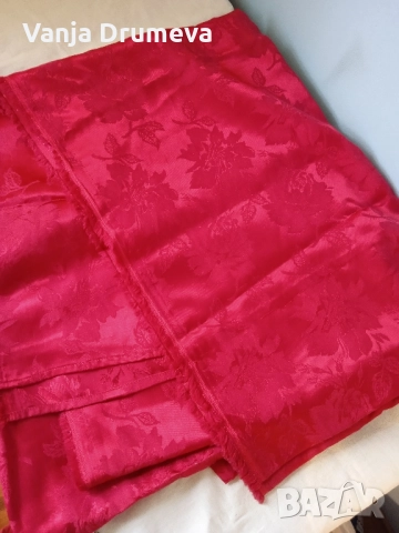 покривка от копринен сатен от соца нова, снимка 5 - Покривки за маси - 52343221