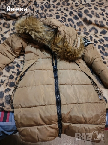 Зимно дамско якенце Цвят Камел, снимка 7 - Якета - 51865322