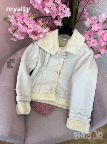 Кожено Яке LFS Sweet Winter White 9913, снимка 2 - Якета - 52837891