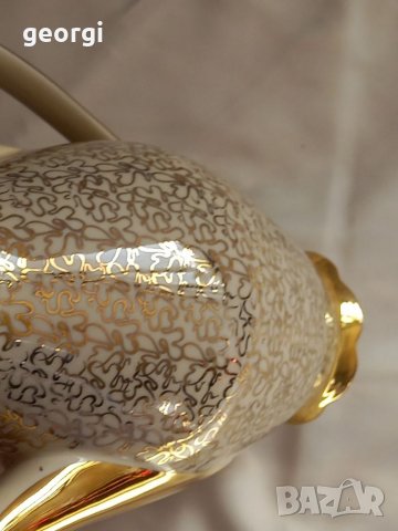 Ретро немски порцеланов чайник с позлата    19/3, снимка 9 - Сервизи - 35317733