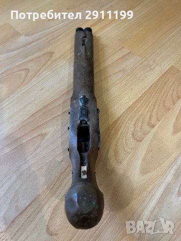 Стара реплика на кремъчен пистолет, снимка 2 - Антикварни и старинни предмети - 40650203