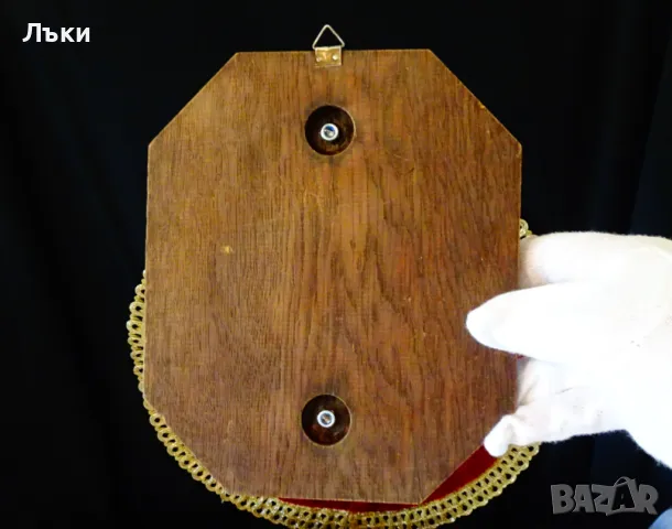 Скулптура,икона Исус от цинк,дървена основа. , снимка 6 - Икони - 47747108