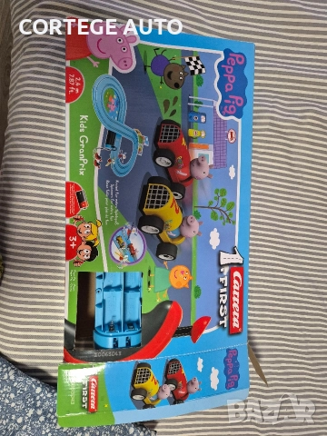 детска дървена къща, дъска с фигурки на Пепа Пиг и Писта, снимка 6 - Образователни игри - 52811377