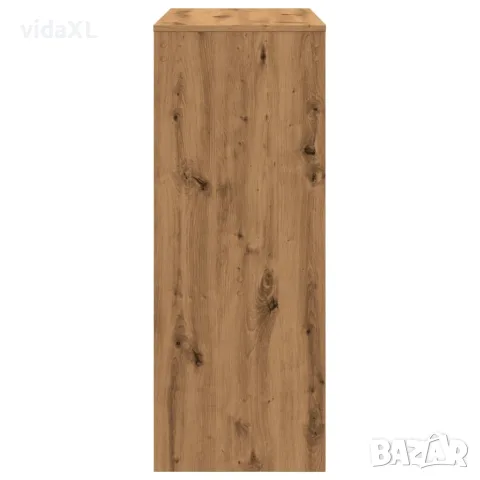 vidaXL Бар маса с рафтове дъб артизан 90x40x103,5 см инженерно дърво, снимка 5 - Маси - 56148193