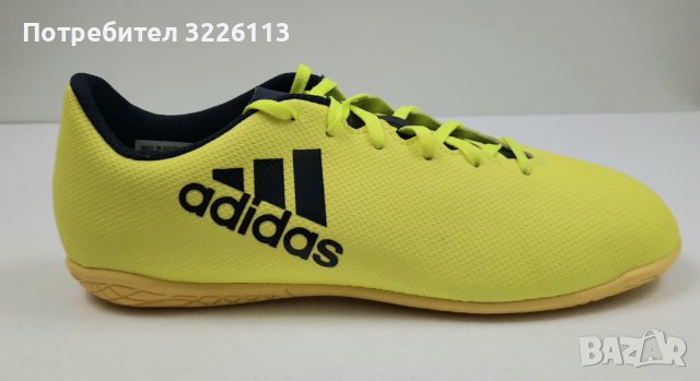 Футболни обувки за зала Adidas X 17.4 IN, размер 38.5 /UK 5.5/ стелка 24.5 см., снимка 2 - Футбол - 37401142