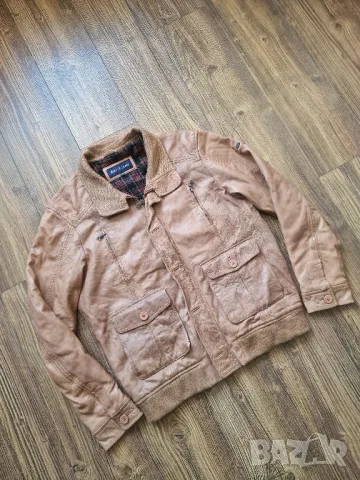 Страхотно мъжко кожено яке , ROVER & LAKES , размер 52, естествена кожа , снимка 2 - Якета - 49073782