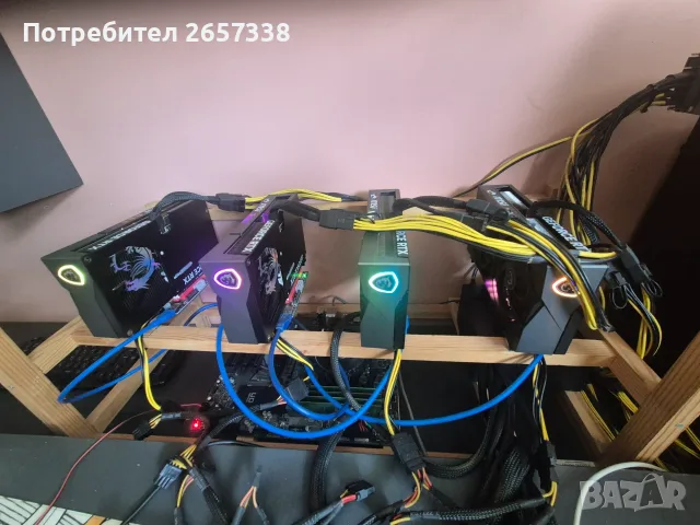 GPU риг 4× RTX 5060 Ti 16GB – 64GB VRAM, i5-12400F, NVMe, почти нов