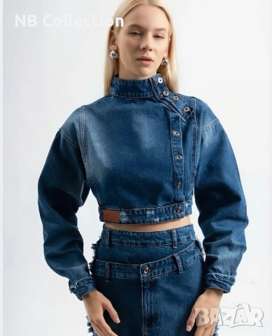 Атрактивно късо дънково яке 