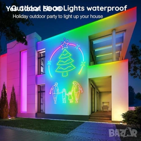 AILBTON RGB неон LED лента 30м App IP65, снимка 6 - Лед осветление - 53983223