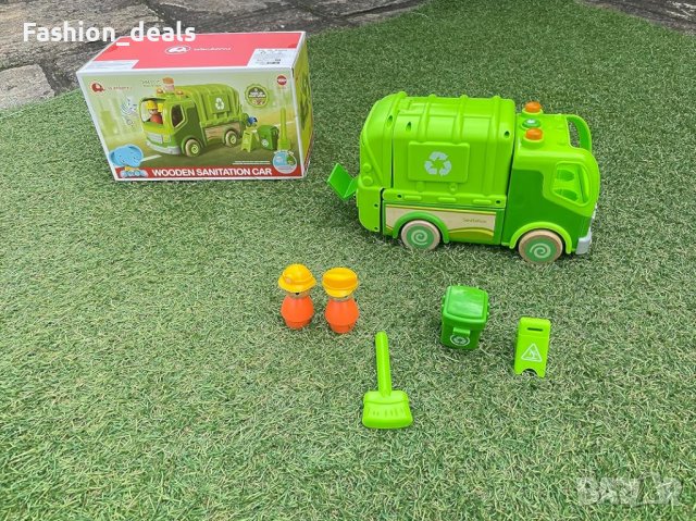 Нова детска играчка камион за боклук реалистична кола с повдигач за деца, снимка 8 - Други - 42241406