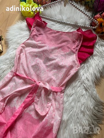 Розова плажна рокля, снимка 3 - Рокли - 37949246