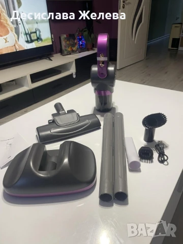 Безжична преносима прахосмукачка с голямо засмукване за отстраняване на ултравиолетови акари 3 в 1 , снимка 2 - Прахосмукачки - 50978040