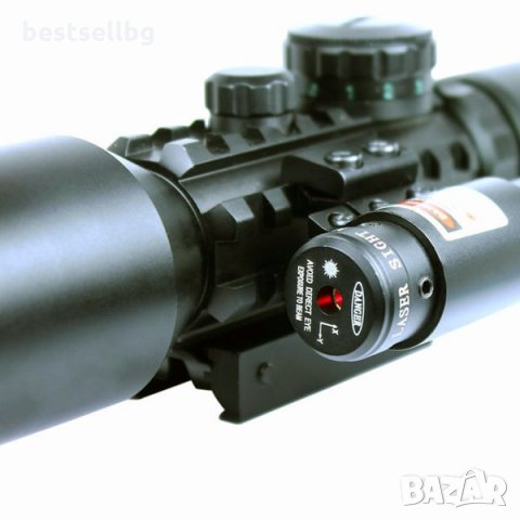 Тактически бързомерец оптически мерник лазерен прицел за оръжие пушка, снимка 3 - Оборудване и аксесоари за оръжия - 29104684