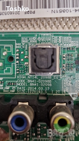 SAMSUNG UE40J5000AW MAIN BOARD BN41-02098B BN94-10851N POWER BOARD BN44-00852A PANEL CY-JJ040BGNV8H, снимка 2 - Части и Платки - 51643724