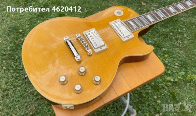 Epiphone Kirk Hammett "Greeny" Les Paul Standard китара с кейс, снимка 4 - Китари - 52023771