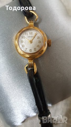 Позлатен дамски руски механичен часовник "Чайка", снимка 2 - Антикварни и старинни предмети - 31180128