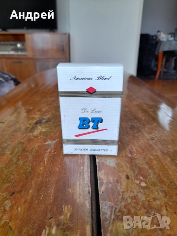 Стара кутия от цигари БТ,BT