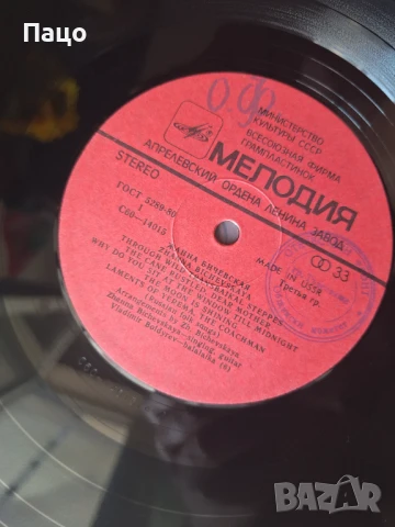 Jeanne Bichevskaya:  Vinyl Record Melodiya 1980 USSR, снимка 3 - Грамофонни плочи - 51313909