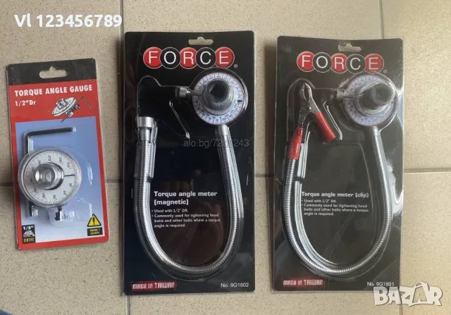 Градусомер Force магнитен 1/2”, снимка 3 - Други инструменти - 50760731