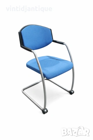 Конферентни столове с S-образна рамка Stoll Giroflex 16 син, снимка 4 - Столове - 54065100