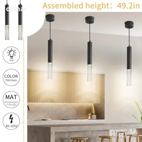 Смарт/LED полилей за таван с 3 нива 3000/4500/6500K, 2 бр, снимка 6 - Полилеи - 55871328