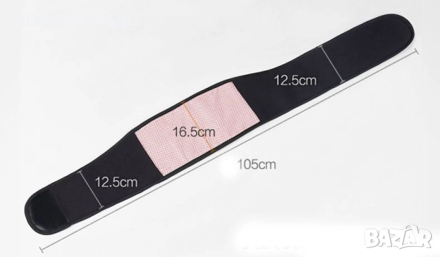  Самозагряващ магнитен турмалинов пояс TV172B – естествено облекчение за болки и напрежение, снимка 3 - Други - 51582264