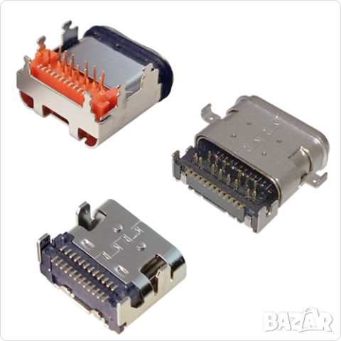 Букса конектор USB Type-C  24 pin ; Waterproof IP67-IP68