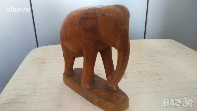 Сувенир дървен слон 14х15, снимка 4 - Други ценни предмети - 42122100