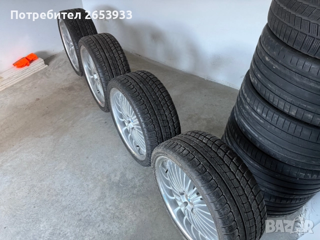 Страхотни оригинални джанти 22” със зимни гуми 295/30/22 за BMW X6 X5 5x120 74.1mm, снимка 3 - Гуми и джанти - 52957015