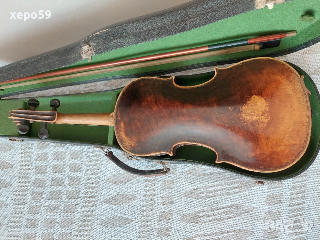 Стара немска цигулка, 1843 година, 1 000 €, снимка 4 - Струнни инструменти - 52537840