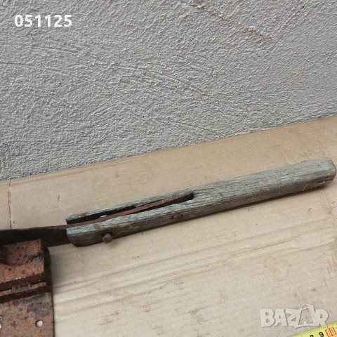 стара кована възрожденска гилотина , секач, снимка 4 - Антикварни и старинни предмети - 30304592