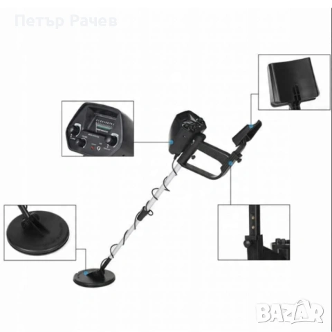 Водоустойчив металотърсач за злато, сребро, монети и съкровища K-1374, снимка 11 - Друга електроника - 53984547