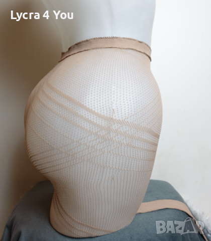 Minicci L размер чорапогащник в телесен цвят ситна мрежа, снимка 5 - Бельо - 36514218