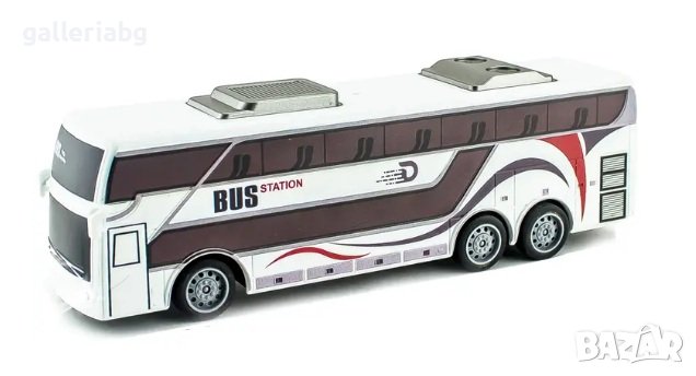 Двуетажен автобус с дистанционно управление и светлини , снимка 2 - Коли, камиони, мотори, писти - 40654274