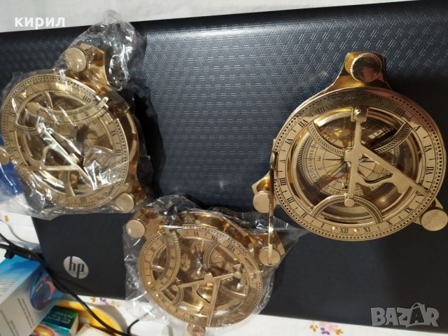 Огромен компас със слънчев часовник, снимка 14 - Антикварни и старинни предмети - 31203596