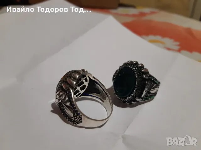 Бутикови сребърни пръстени ювелирна изработка, снимка 14 - Пръстени - 47898195