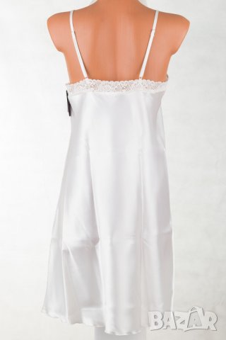 Сатенена нощница в цвят екрю марка Donna - L, снимка 3 - Нощници - 30991124