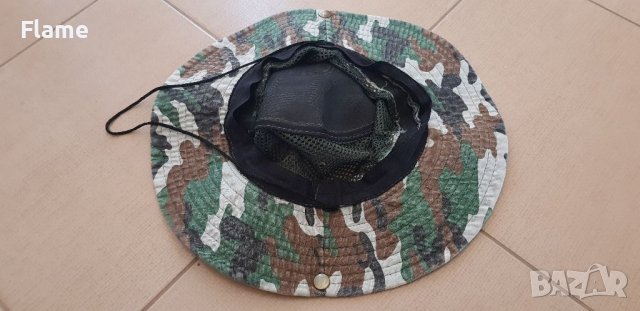 КАМУФЛАЖ Военна лятна шапка с периферия дишаща лов риболов камуфлажна еърсофт airsoft , снимка 3 - Екипировка - 38484309