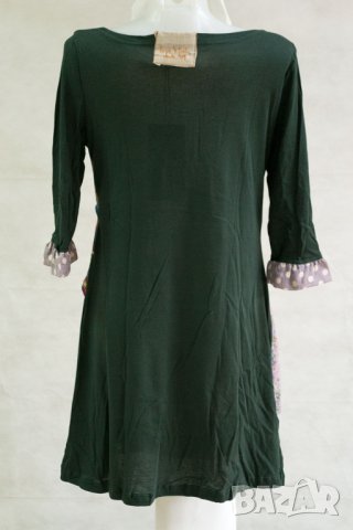 Многоцветна рокля от памук с връзка Ian Mosh - 2XL, снимка 2 - Рокли - 42820364