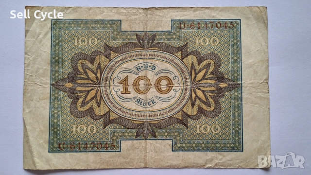 ✅ГЕРМАНИЯ - 100 марки 1920 г.❗, снимка 2 - Нумизматика и бонистика - 54304397