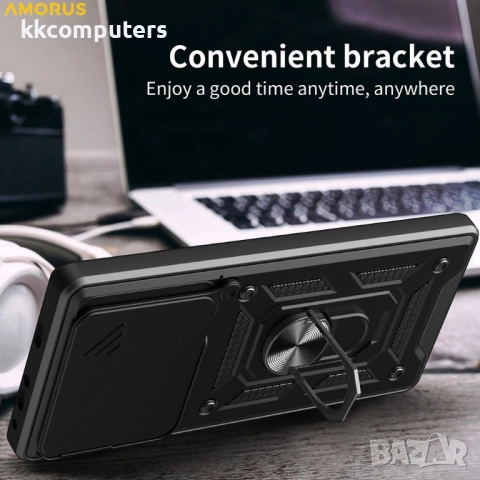 AMORUS Магнитен Калъф за Oppo Find X9 Pro 5G -Военен клас защита, Капак за камерата, Стойка, Вкл. Пр, снимка 10 - Калъфи, кейсове - 52692922