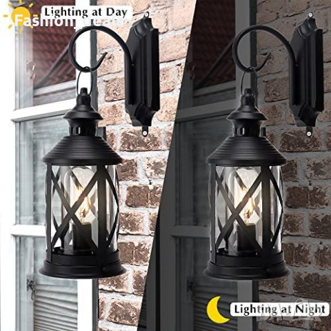 Нов Висящ фенер Външна безжична метална стенна лампа Винтидж декор, снимка 3 - Други - 40593151