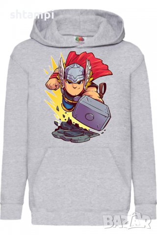 Детски Суитчър/Суитшърт Marvel Thor,Игра,Подарък,Изненада,Забавление,Рожден Ден, снимка 2 - Детски анцузи и суичери - 38325578