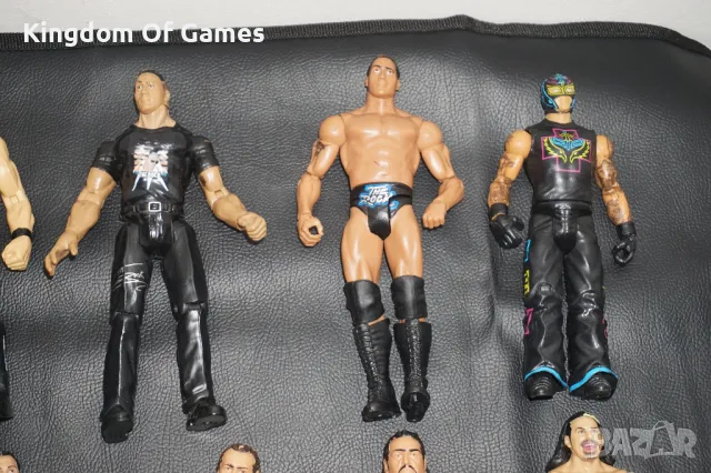 32 Кеч Фигури на Mattel и Jakks Pacific Stone Cold/The Rock/RVD/Big Show/Chris Jericho/Rusev/Lesnar, снимка 4 - Фигурки - 48772761