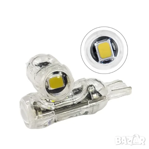 LED крушки T10 5 SMD 2835 бели 12V 2 броя, снимка 3 - Аксесоари и консумативи - 55864955