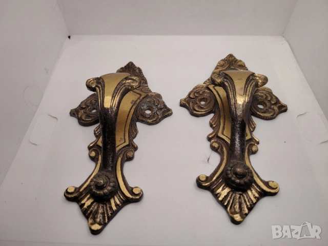 Закачалки ретро,месинг. 2бр