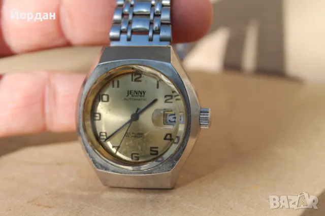 Швейцаркси мъжки часовник ''Jenny'' 25 камъка автоматик, снимка 7 - Мъжки - 47666971