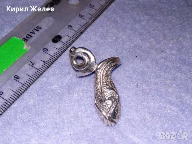 ЗМИЕВИДЕН СРЕБЪРЕН ФИГУРАЛЕН РЯДЪК АРТ ПРЪСТЕН СРЕБРО 925 с БЯЛА ПОЗЛАТА ФЕШЪН БИЖУ 35018, снимка 16 - Пръстени - 39507736