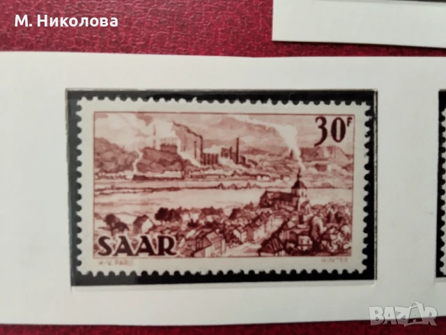 Саар 1949 -1951, снимка 3 - Филателия - 51223935