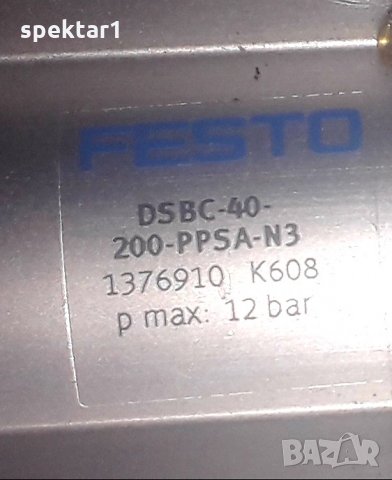 Пневматичен цилиндър на FestoDSBC-40-200-PPSA-N3 разпродажба, снимка 2 - Други машини и части - 34212875